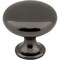 Elements 1-3/16" Diameter Black Nickel Madison Cabinet Mushroom Knob 3910-BN - alternate 1